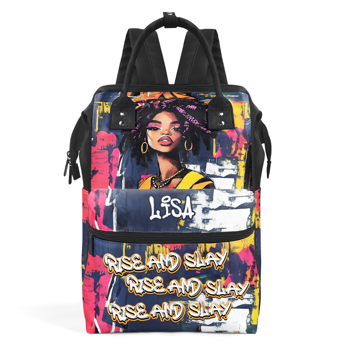 Rise And Slay - Personalized Duckbilled Backpack SBDBPLTN2401M
