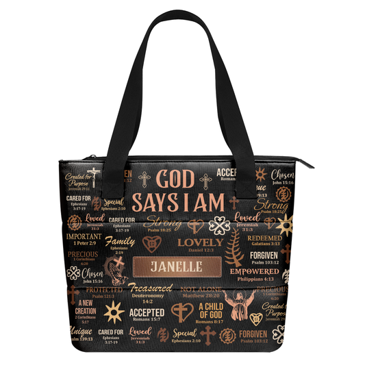 God Says I Am - Personalized Comfortable Tote Bag