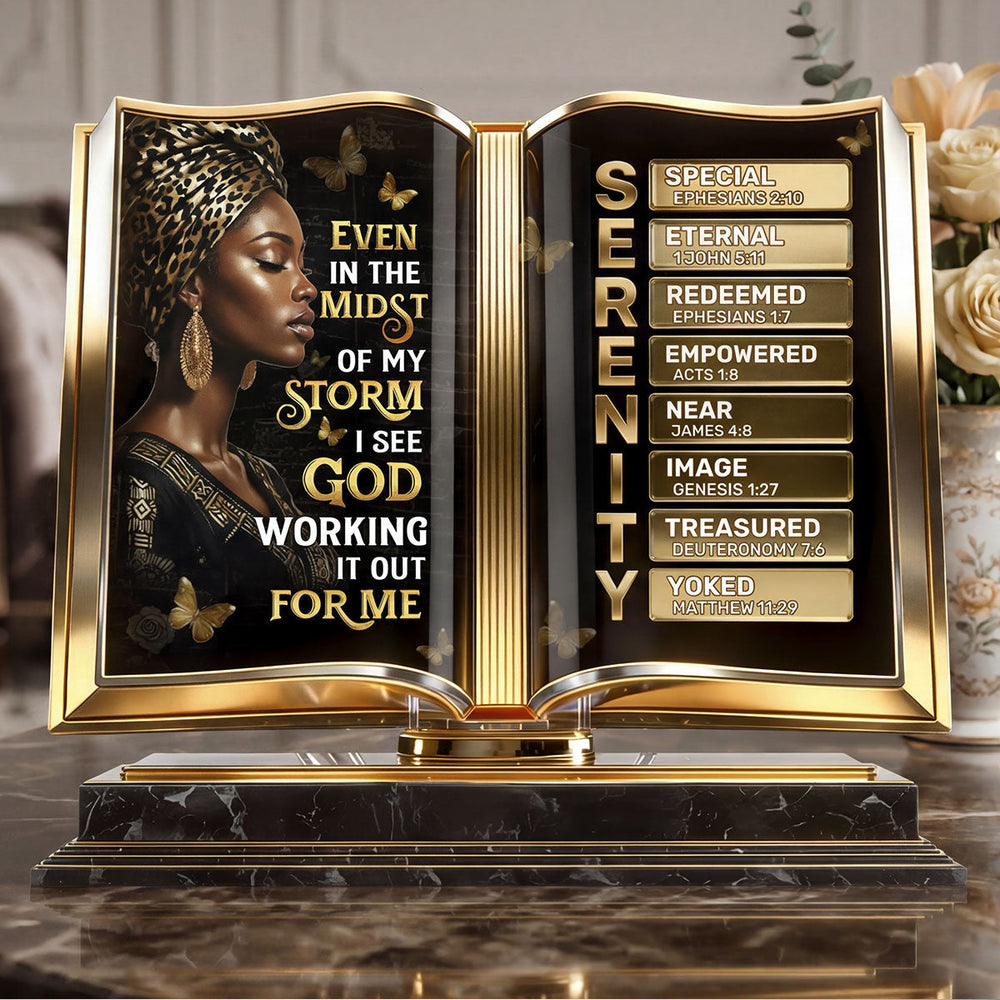 She Is Confident personalized acrylic plaque with the name Amari