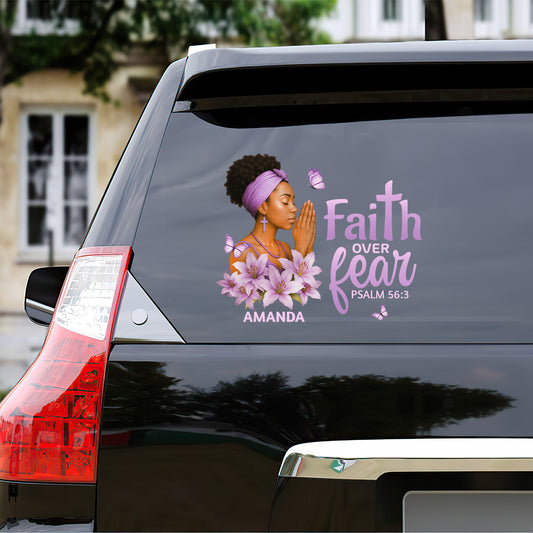 Faith Over Fear - Personalized Sticker