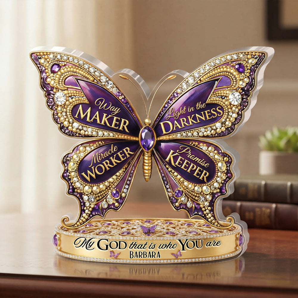 She Is Confident personalized acrylic plaque with the name Amari