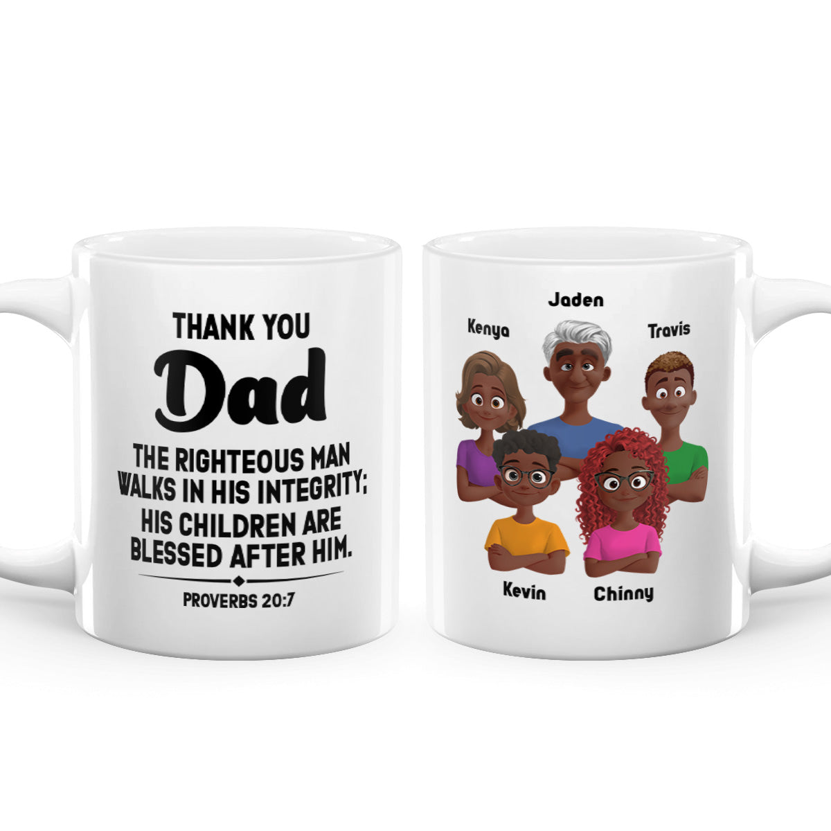 His Children Are Blessed After Him - Personalized Ceramic Coffee Mug