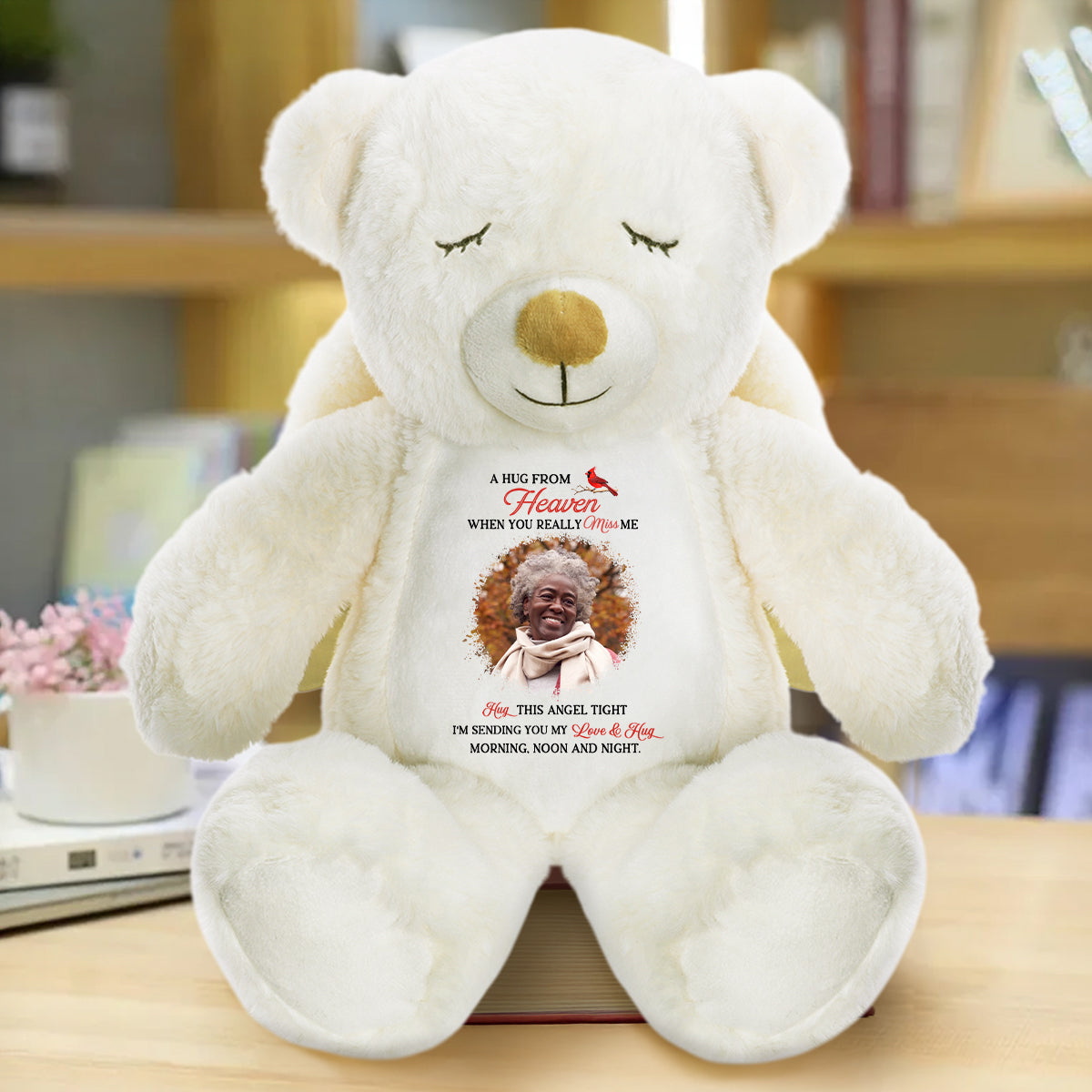 A Hug From Heaven - Personalized Guardian Angel Bear