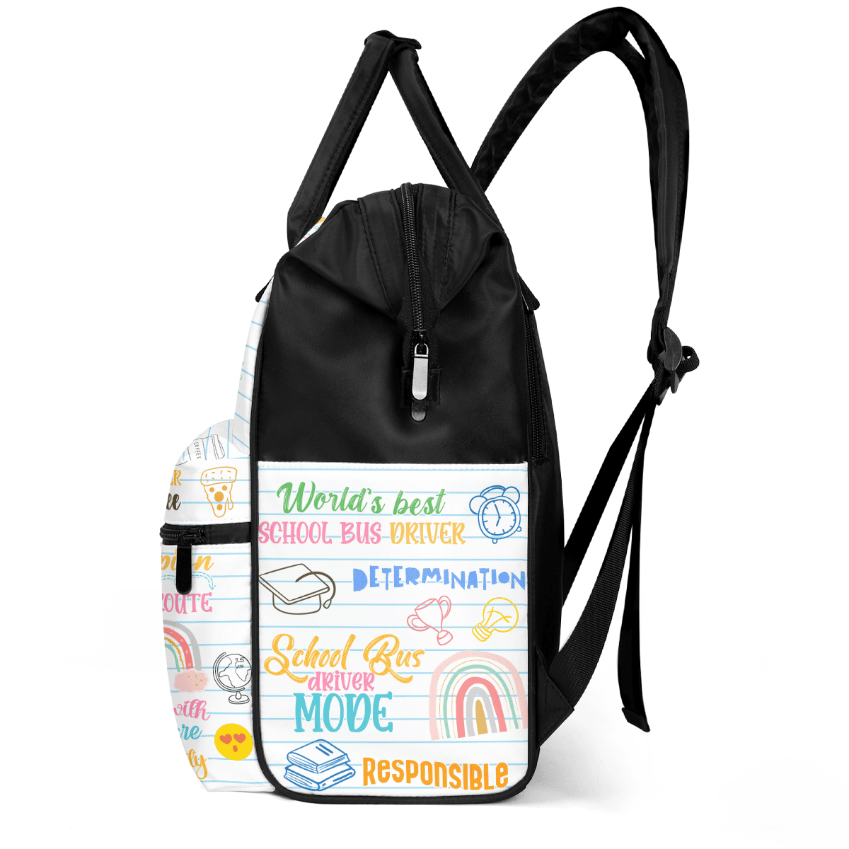 School Bus Driver - Personalized Duckbilled Backpack SBDBPLHA1564L