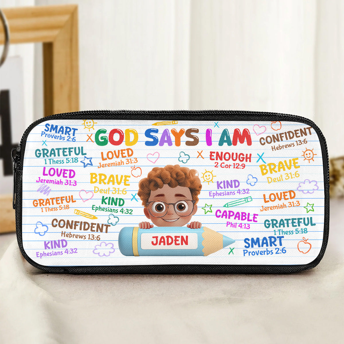 God Says I Am - Personalized Pencil Case