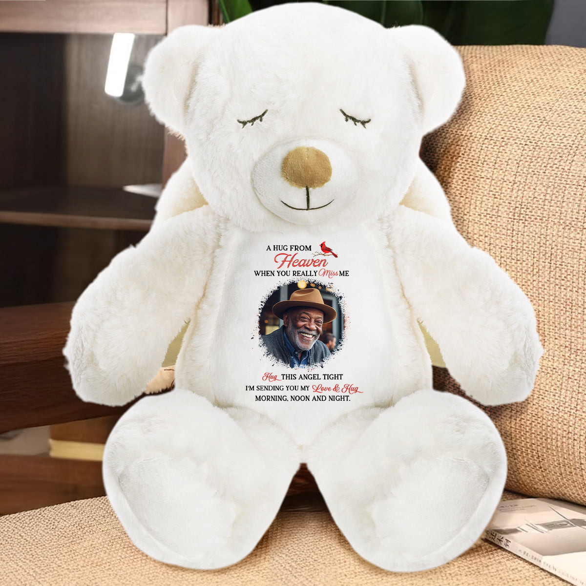 A Hug From Heaven - Personalized Guardian Angel Bear