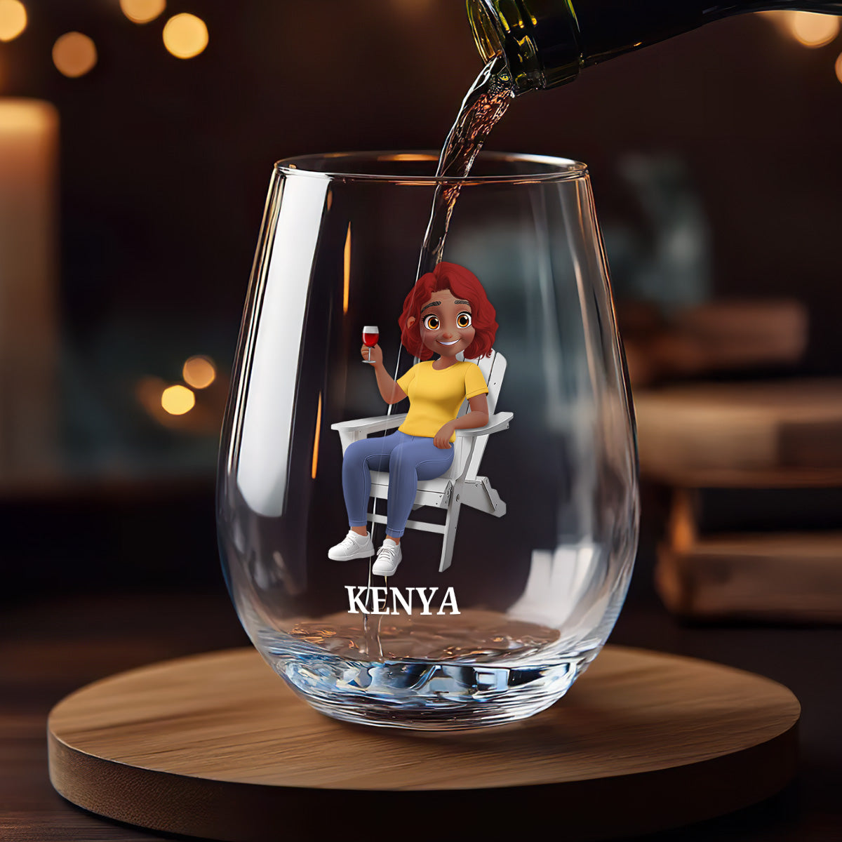 I Can Wine All I Want - Personalized Stemless Wine Glass