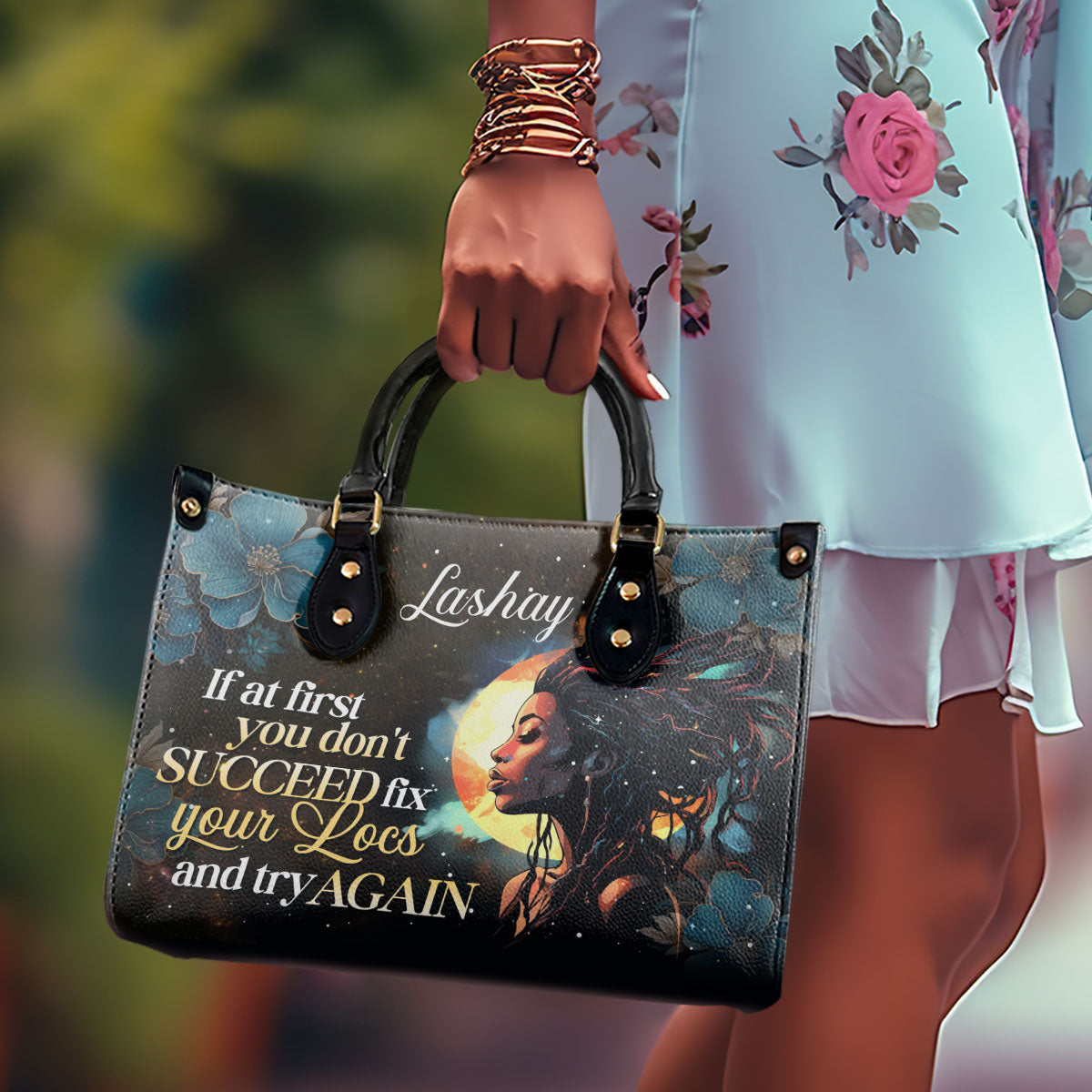 Fix Your Locs - Personalized Leather Hand Bag STB92
