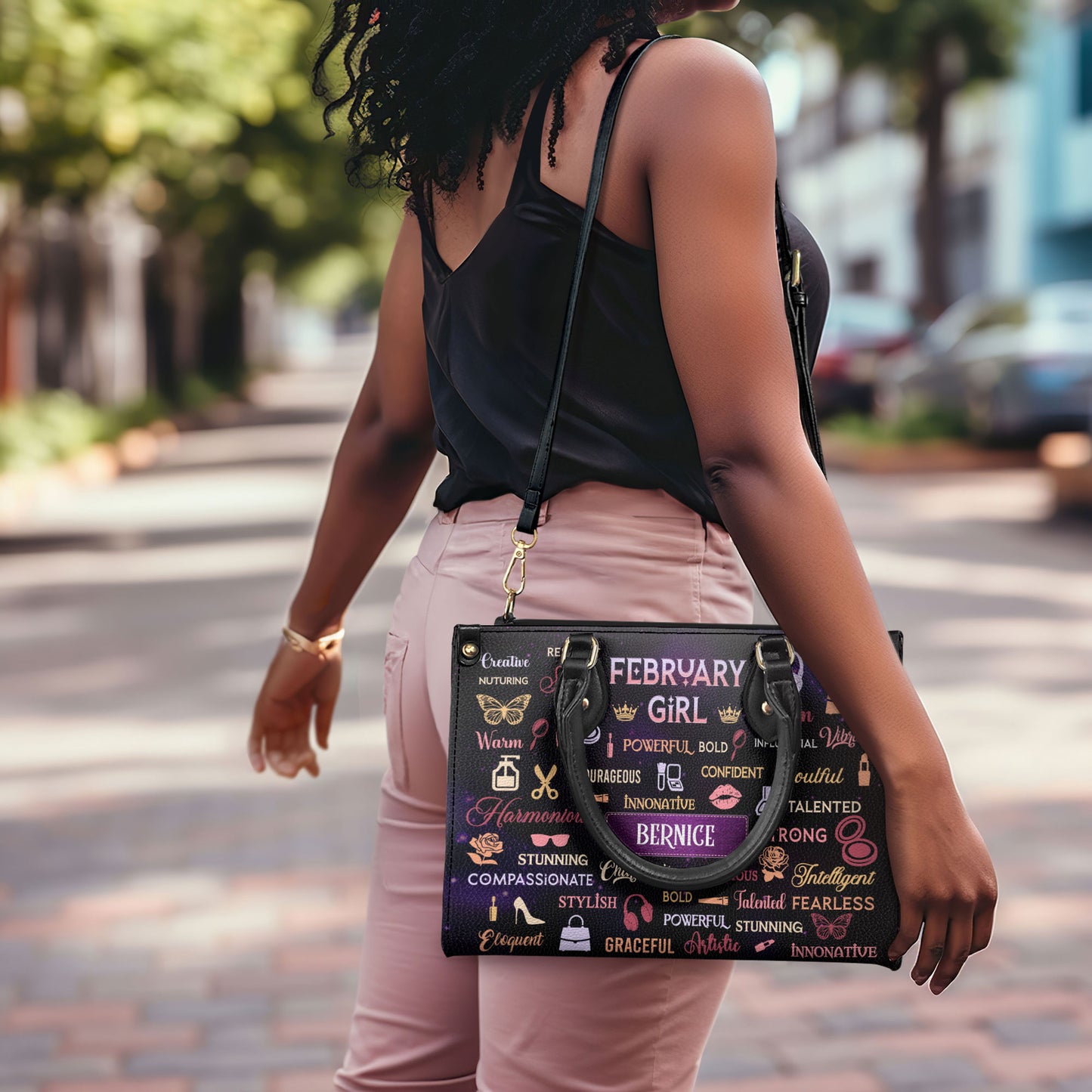 Month - Personalized Leather Handbag MB90