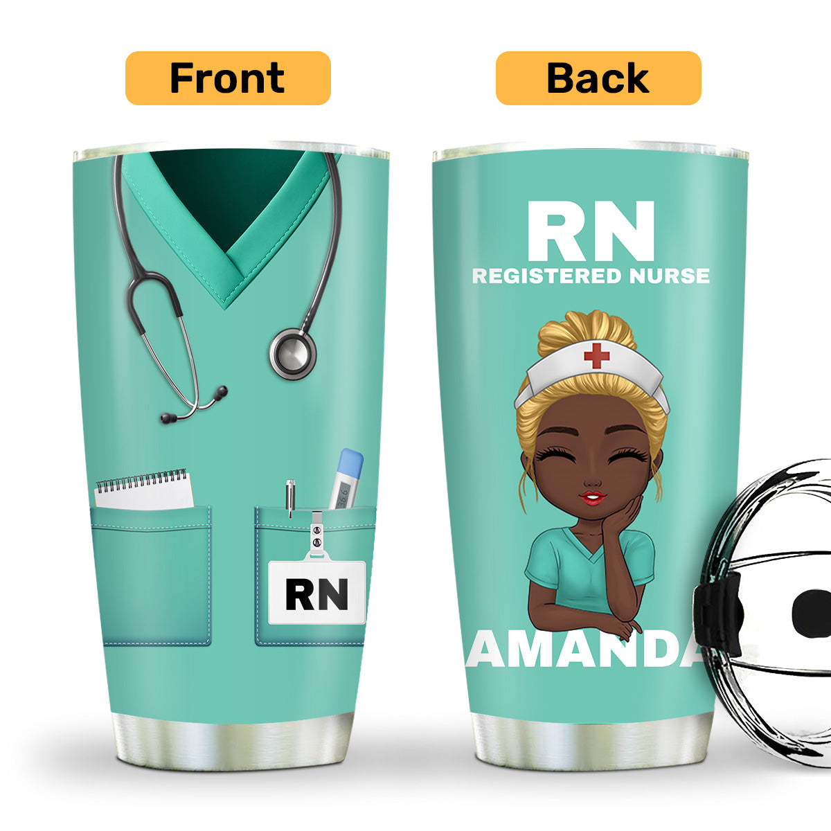 I'm A Nurse - Personalized Stainless Steel Tumbler