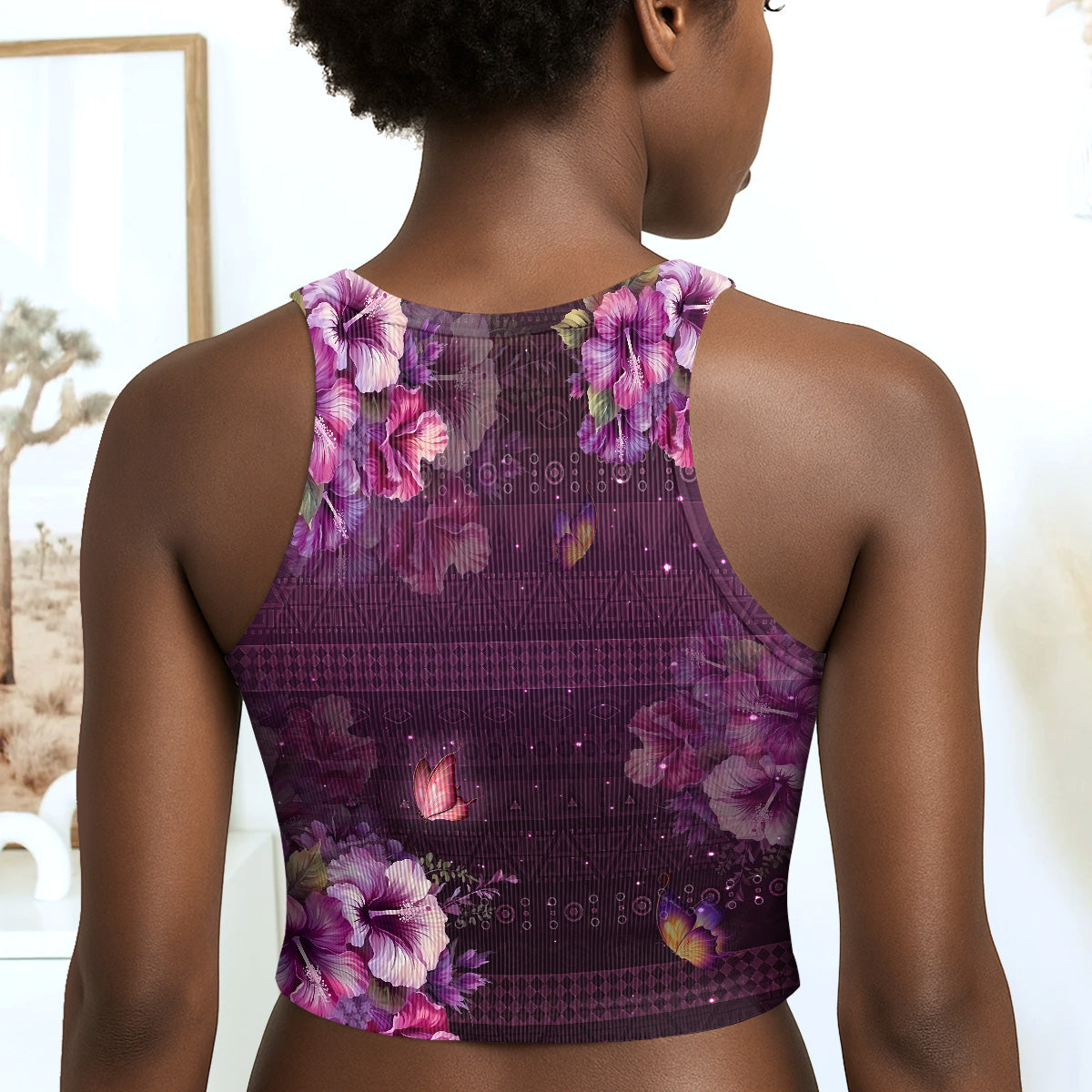 Black Queen - Personalized Crop Tank Top