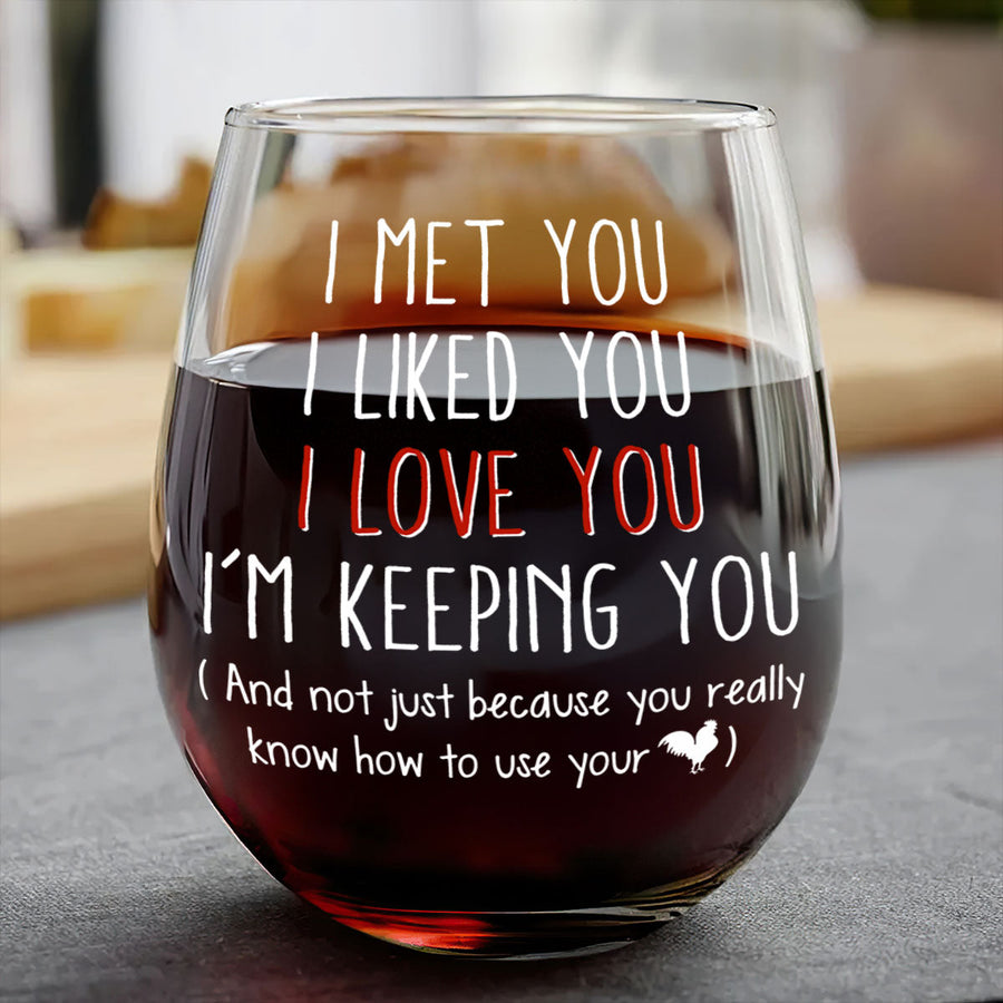 Three personalized Queen glasses for August, September and October