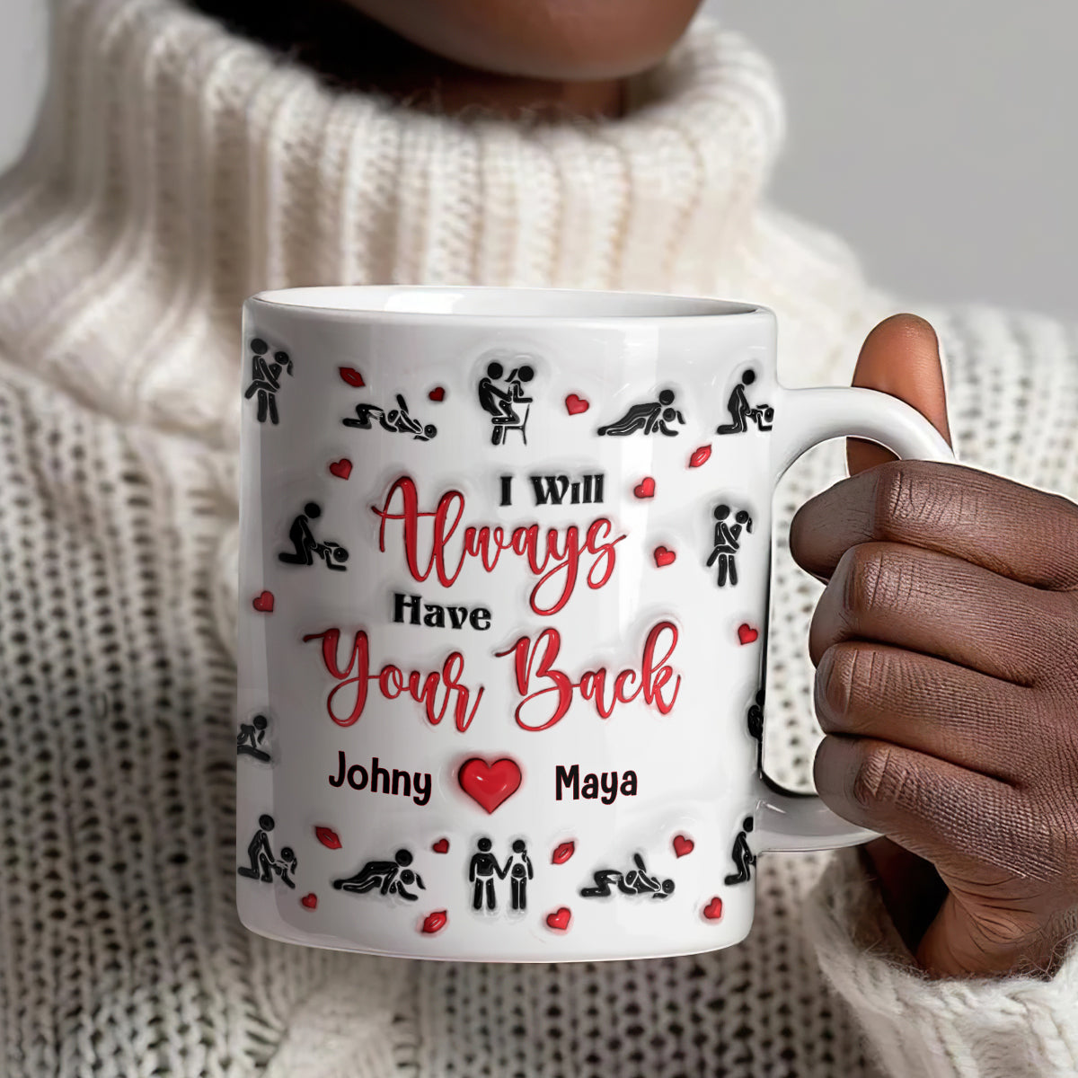 I Will Always Have Your Back - Personalized White Ceramic Mug