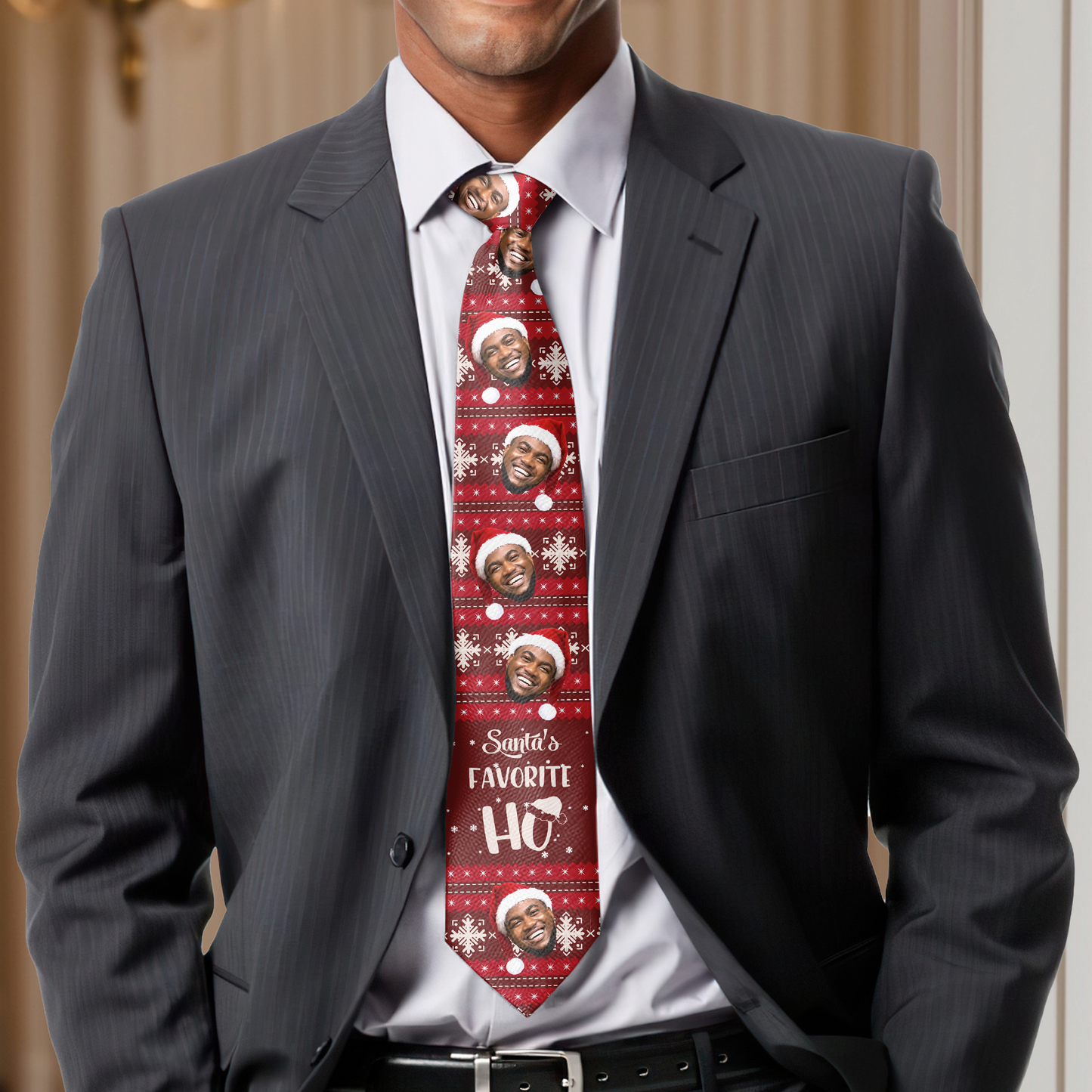 Santa Favorite  - Personalized Unisex Bandana Necktie SBUBNLM2313D