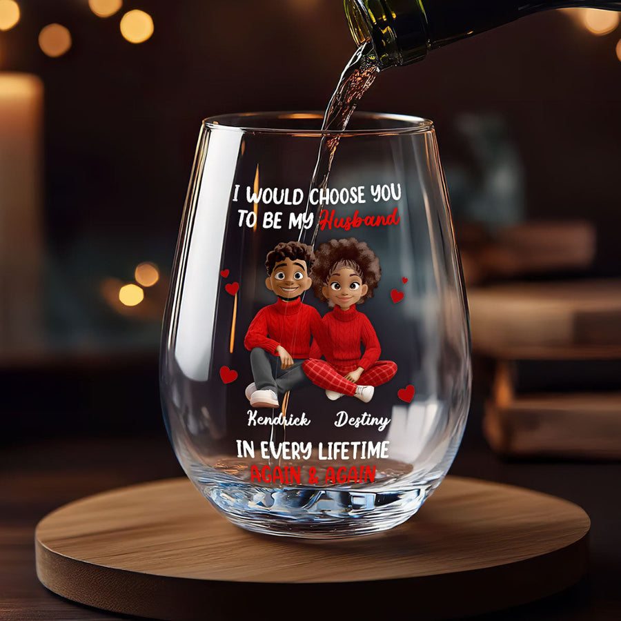 Three personalized Queen glasses for August, September and October