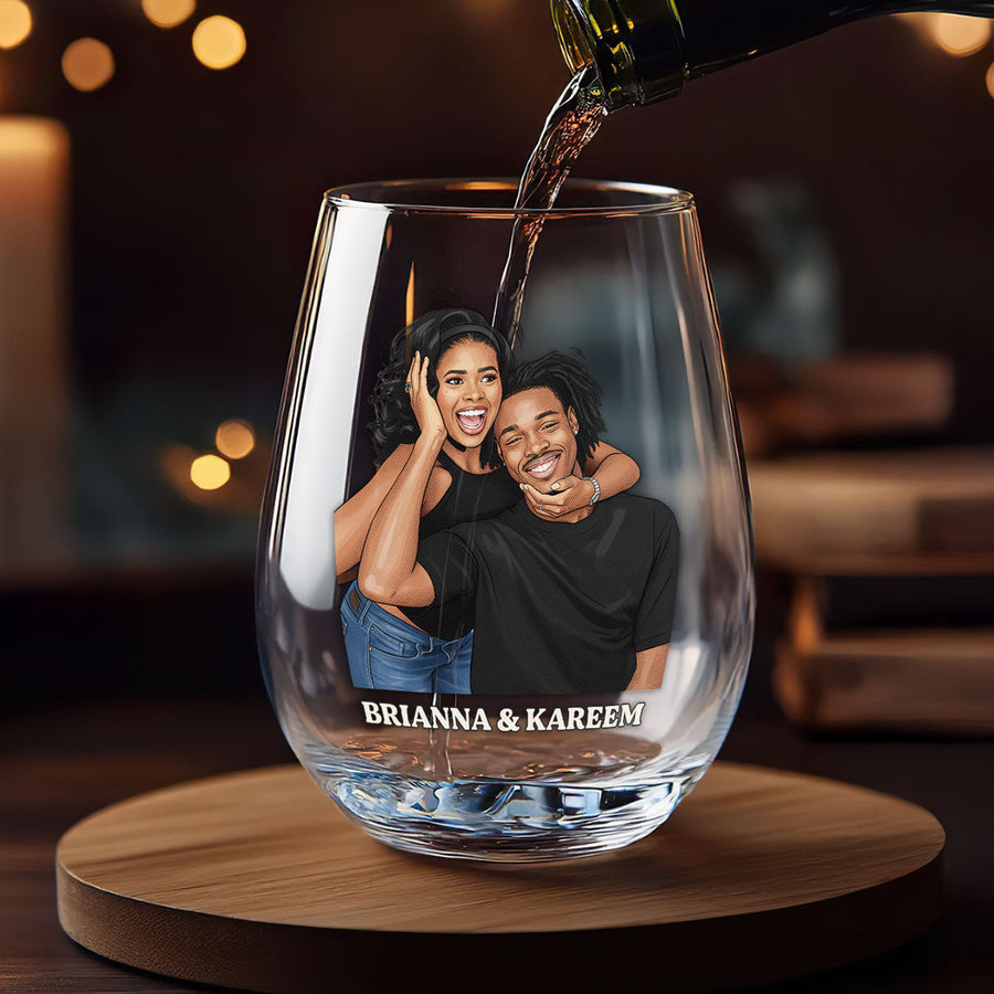 Three personalized Queen glasses for August, September and October