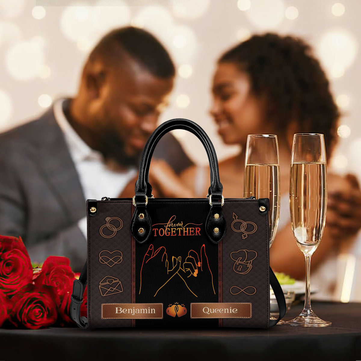 Forever Together - Personalized Leather Handbag MB73