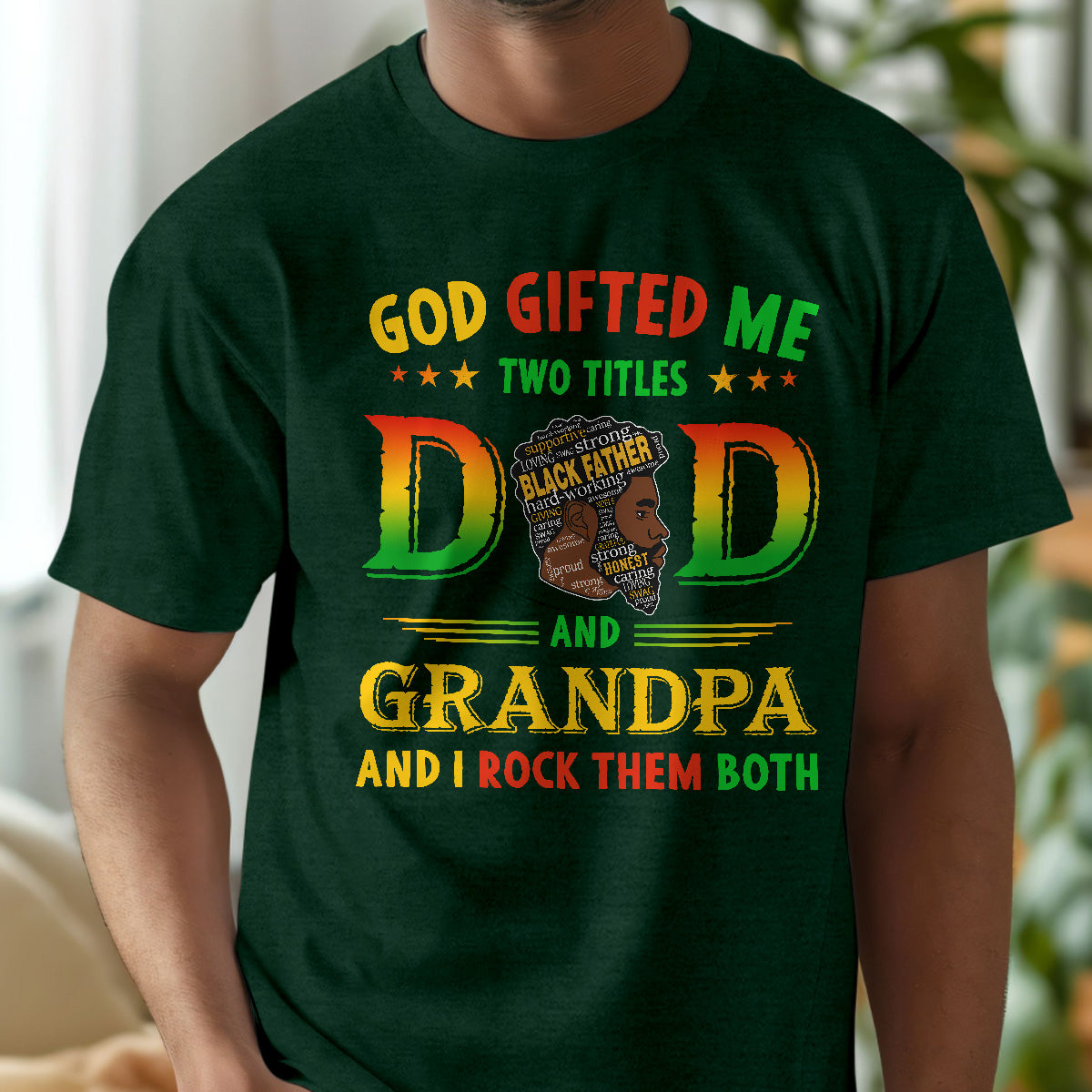 God Gifted Me Two Titles - 2D Unisex T-shirt