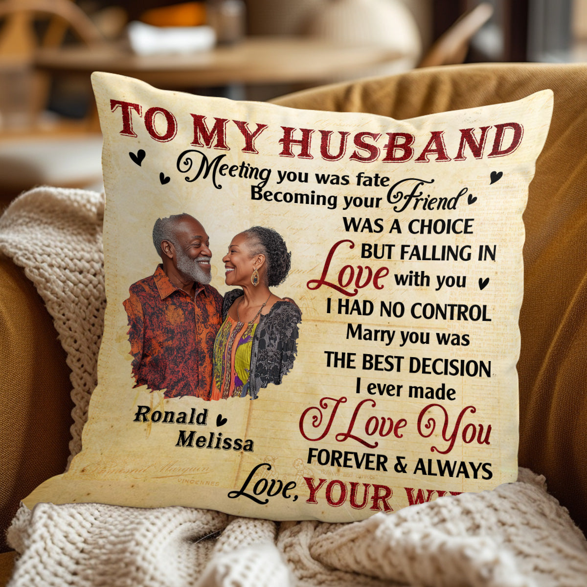I Love You Forever And Always - Personalized Pillow