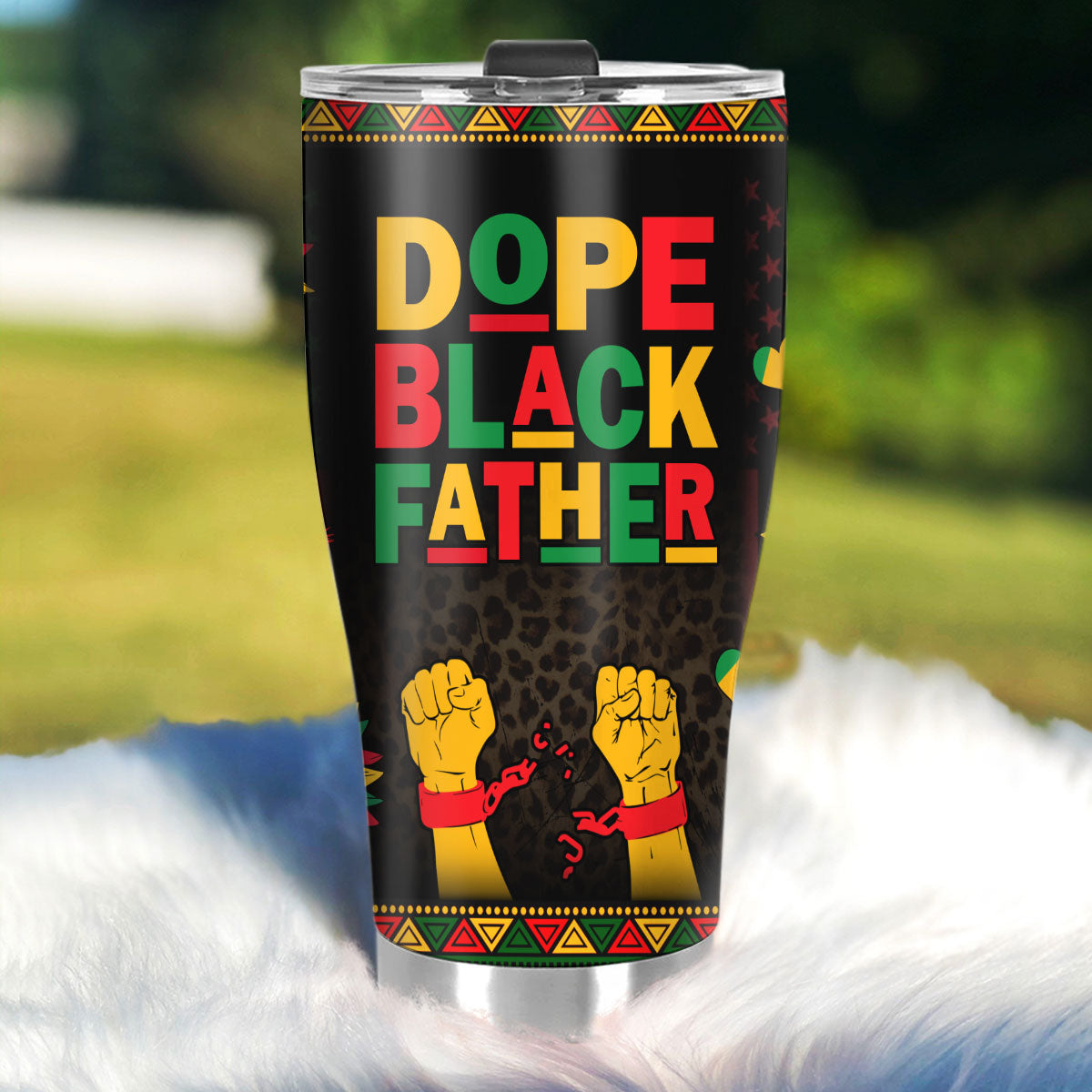 Dope Black Dad - Personalized Stainless Steel Tumbler