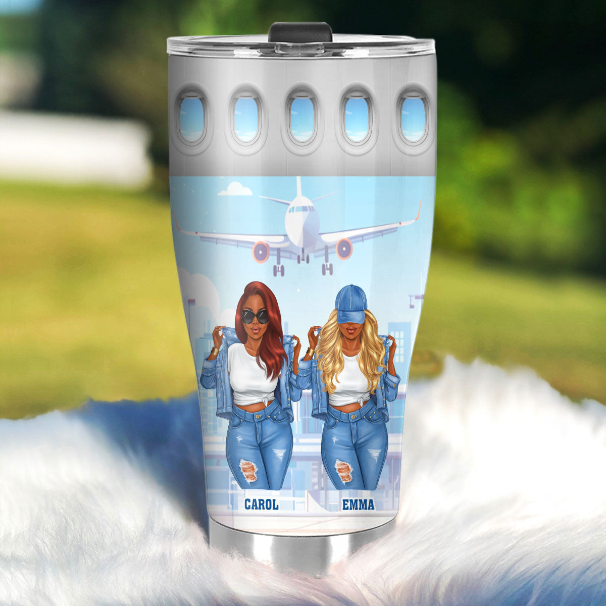 Just A Girl Who Loves Traveling - Personalized Stainless Steel Tumbler