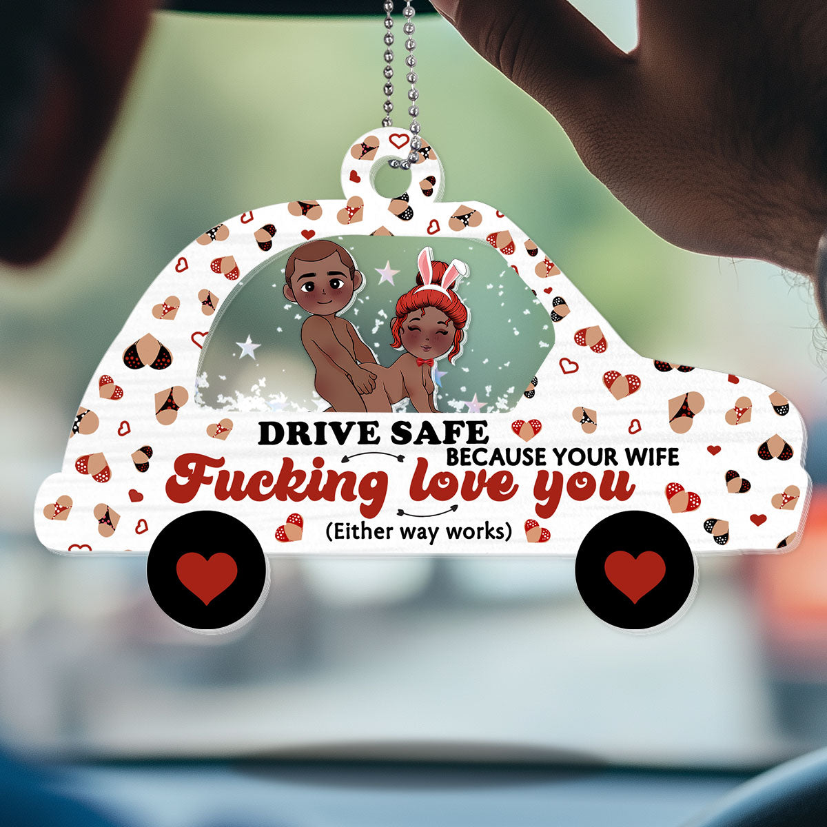 Drive Safe - Personalized Car Shaker Ornament