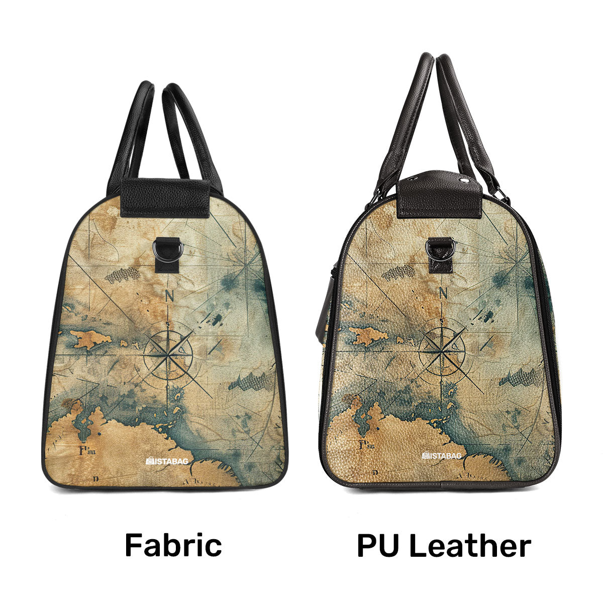 Travel Far Enough You Met Yourself - Personalized Leather Duffle Bag SBDBHA35