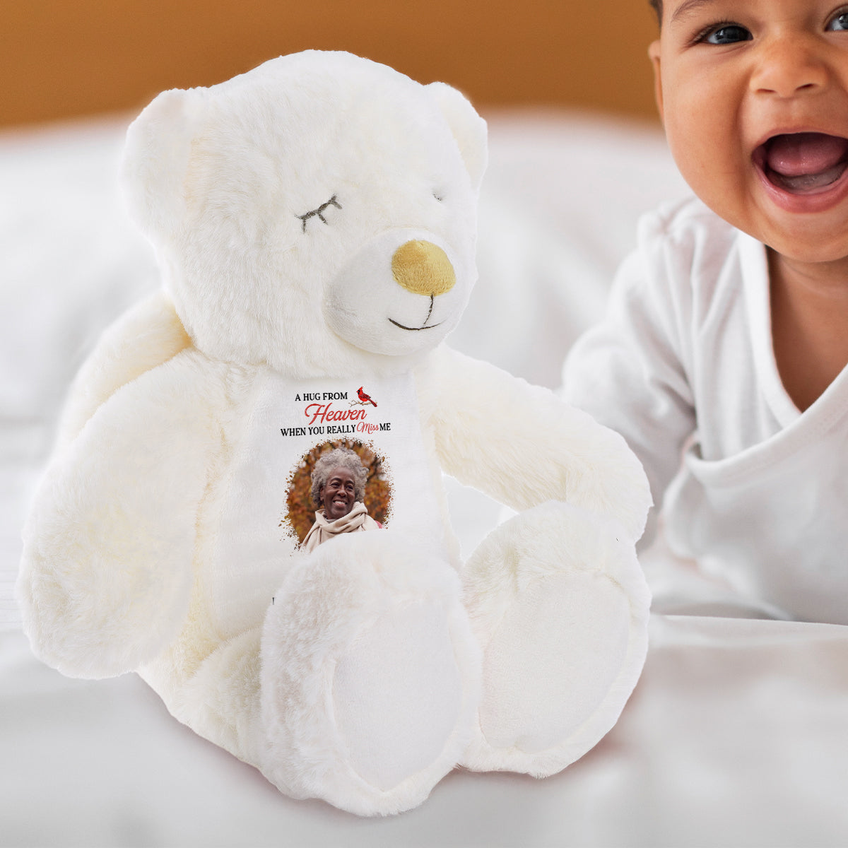 A Hug From Heaven - Personalized Guardian Angel Bear
