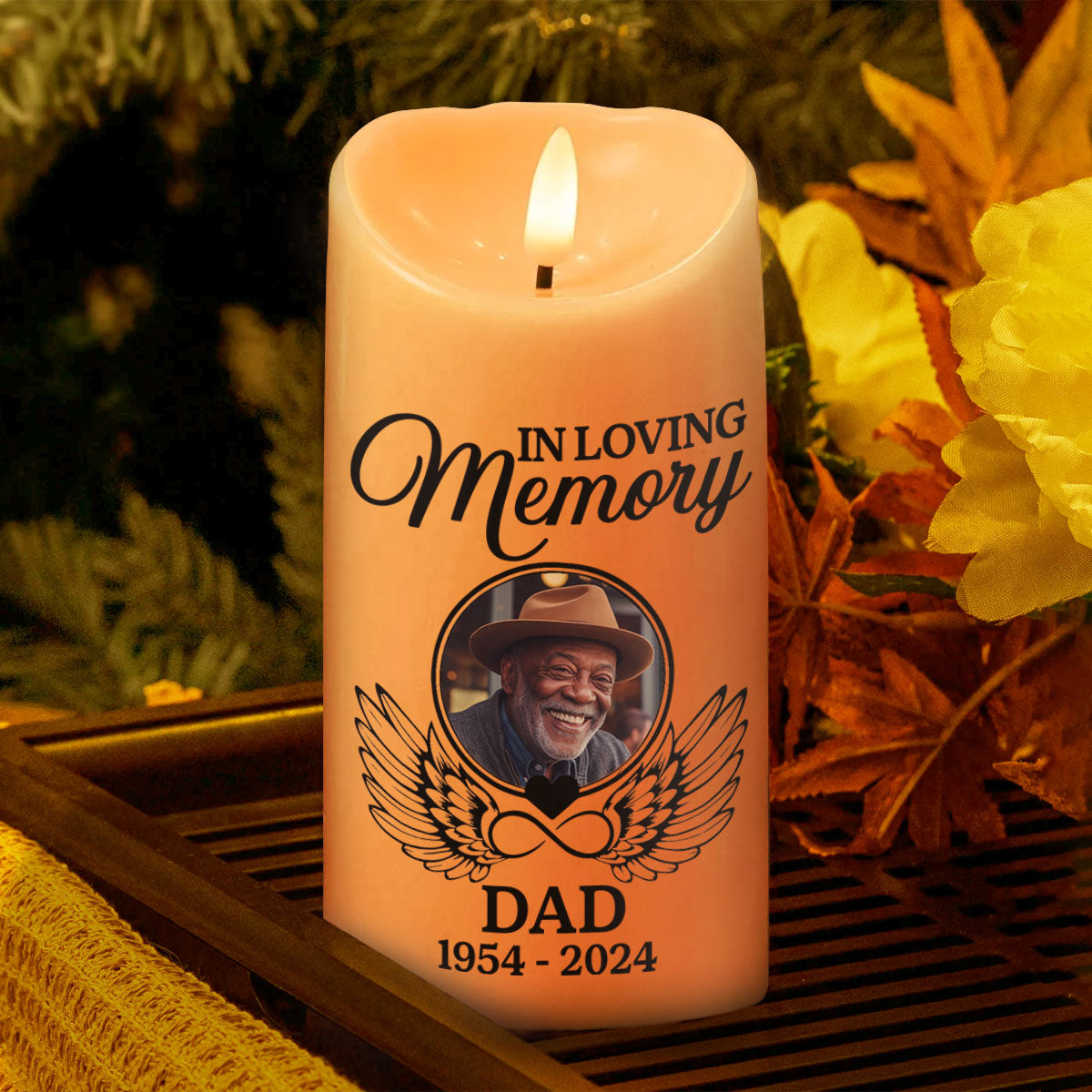 Your Light Will Always Shine In My Heart - Personalized Flameless LED Candle