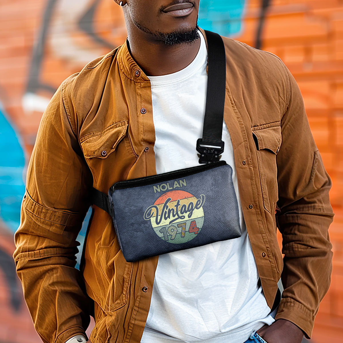 Vintage - Personalized Men Cross Body SBCBMN35