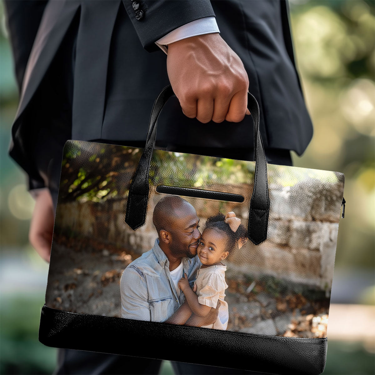Custom Photo - Personalized Men Briefcase SBMBCM03