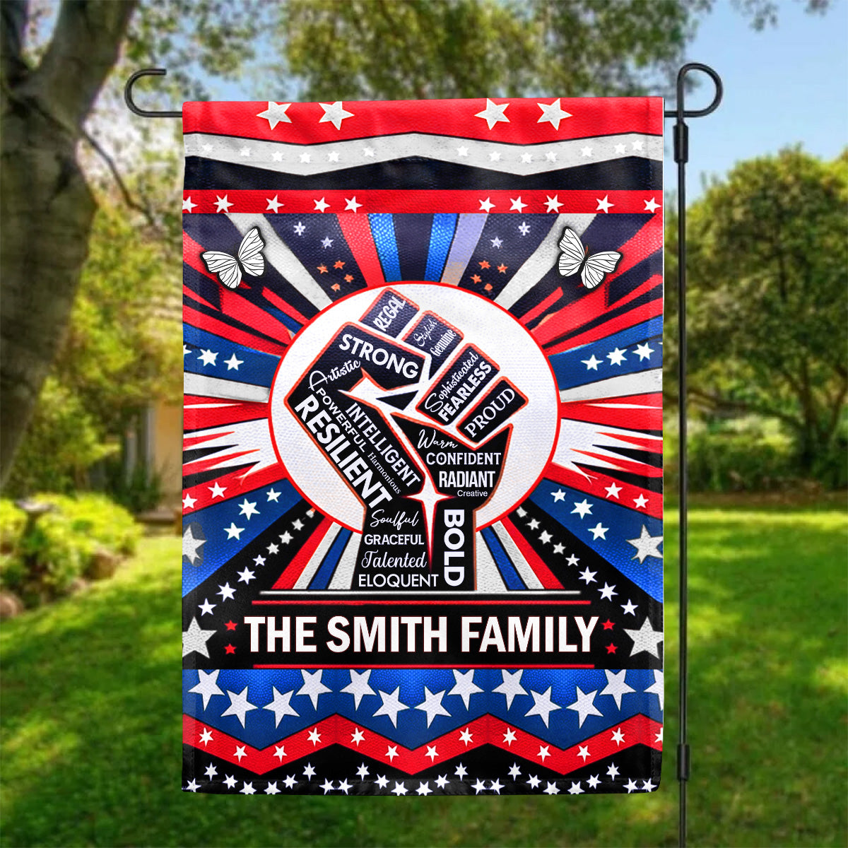 Juneteenth Spirit - Personalized Garden Flag