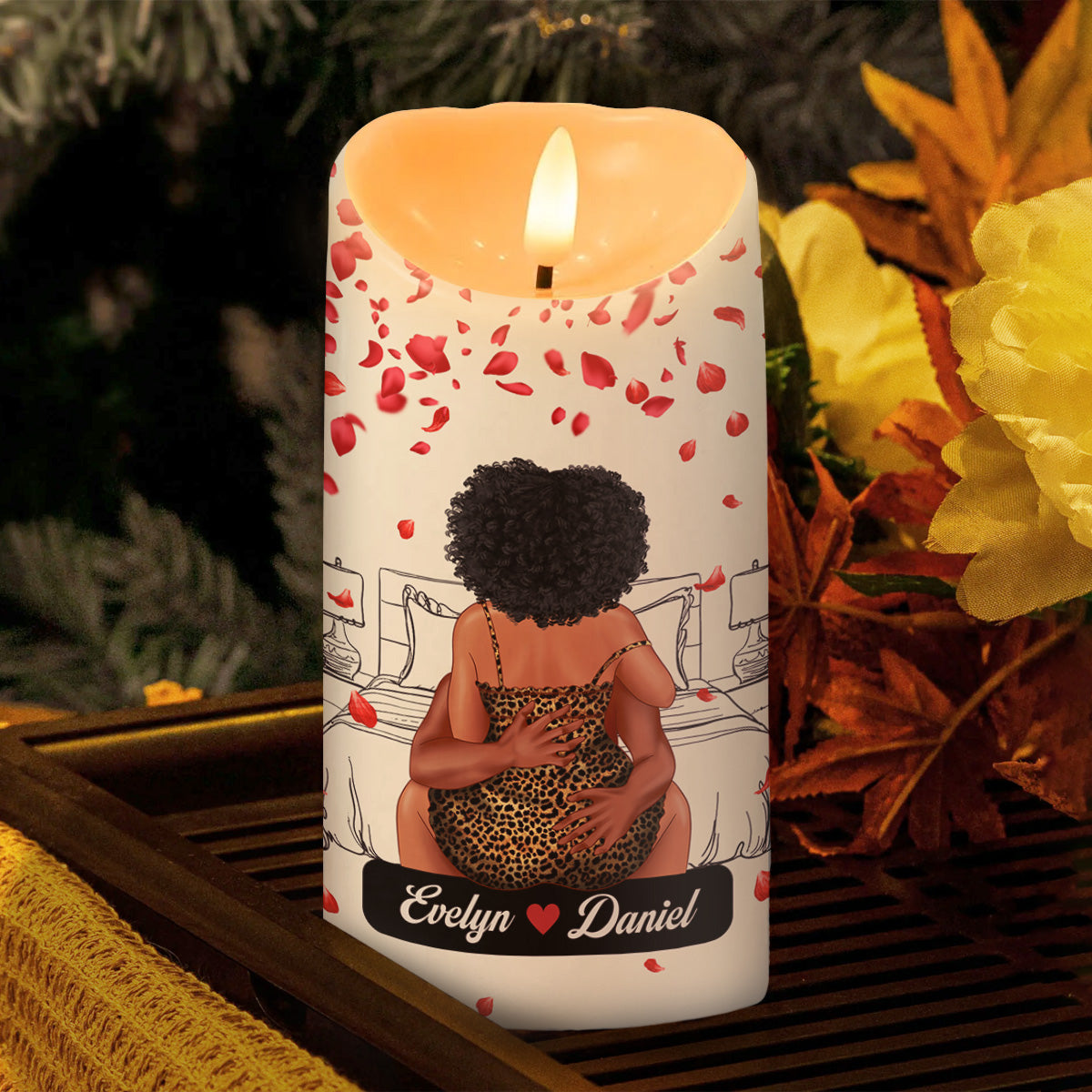 I Met You I Liked You I Love You - Personalized Flameless LED Candle