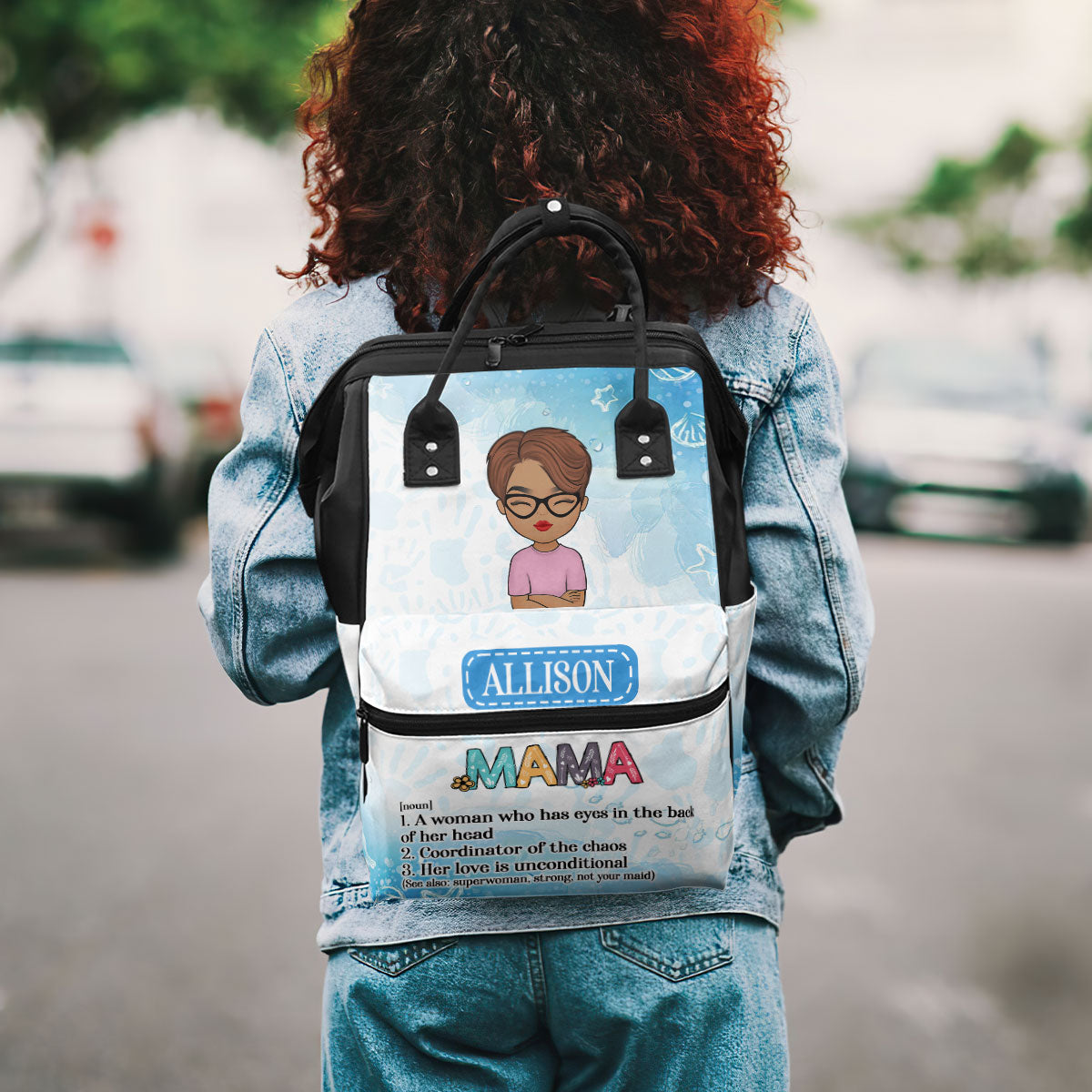Mom Definition - Personalized Duckbilled Backpack SBDBPLN2416L