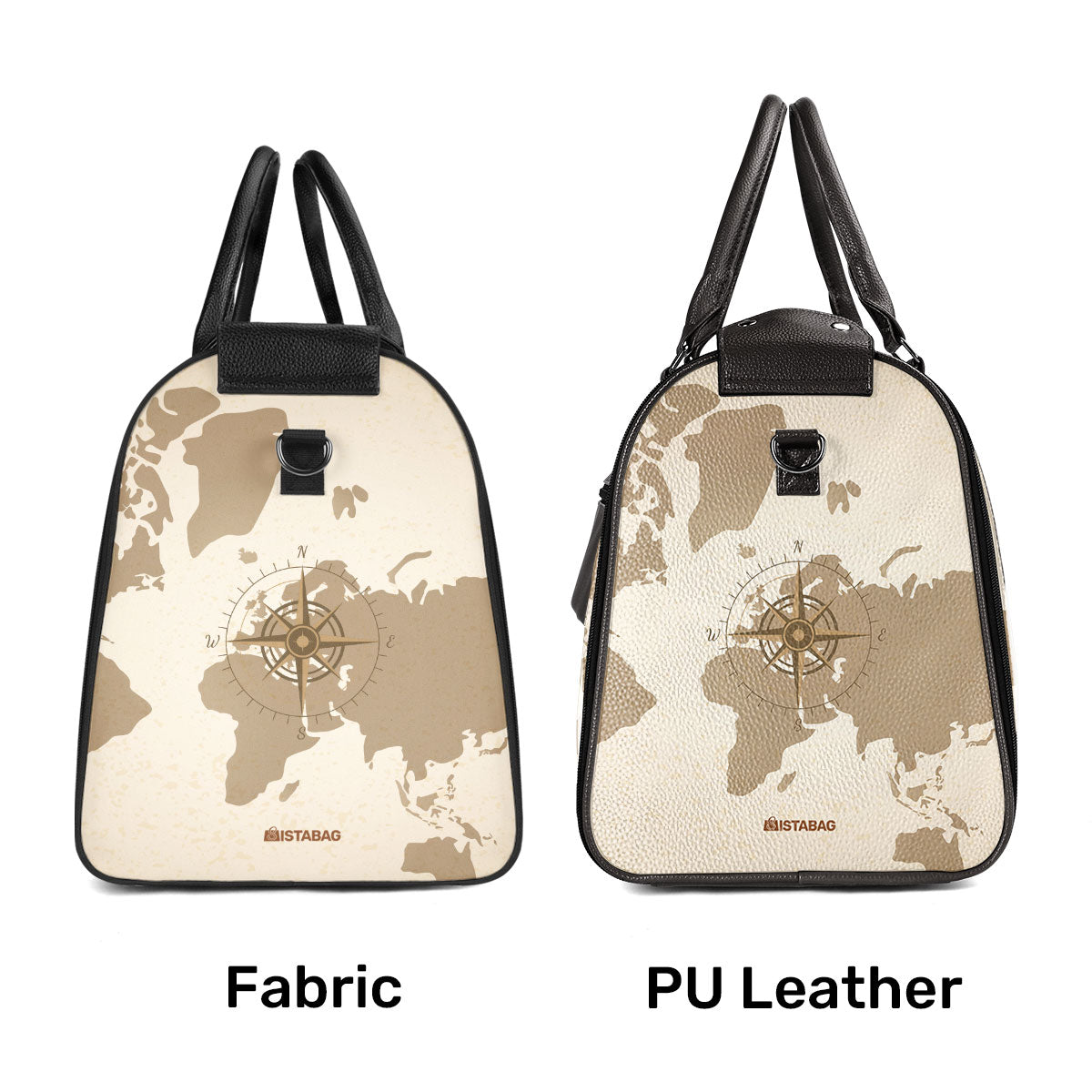 Catch Flights Not Feelings - Personalized Leather Duffle Bag SBDBHA33