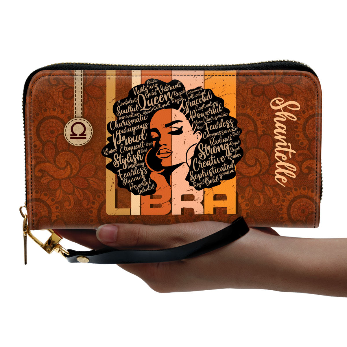 Horoscope - Personalized Leather Clutch Purse STB156