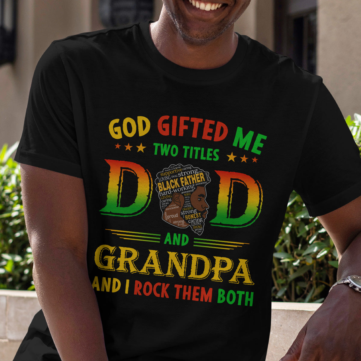 God Gifted Me Two Titles - 2D Unisex T-shirt