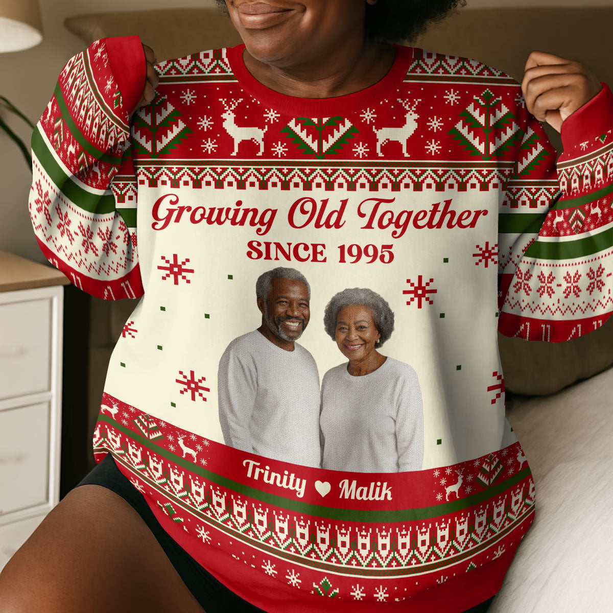 Growing Old Together - Personalized 3D Sweatshirt