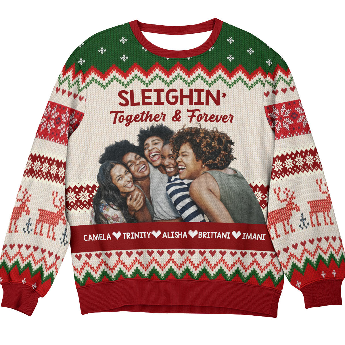 Sleighin' Together And Forever - Personalized 3D Sweatshirt