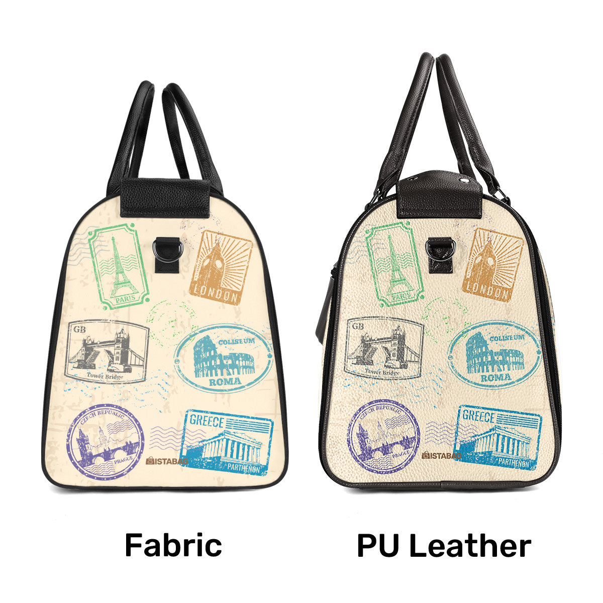 Let The Adventure Begin - Personalized Leather Duffle Bag SBDBHA37
