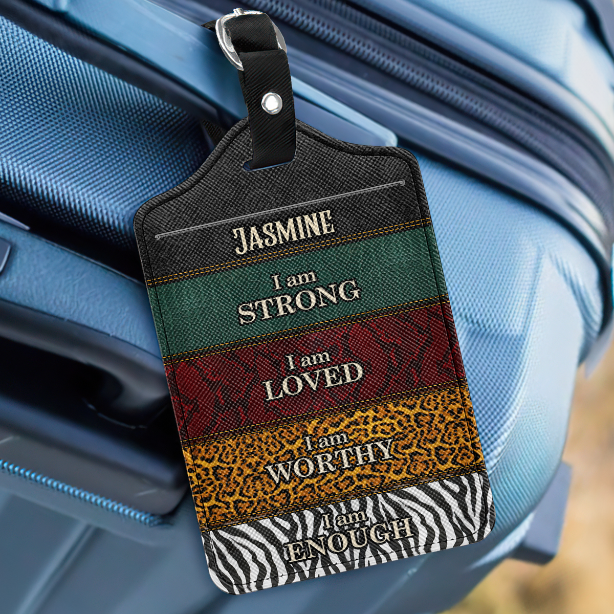 I Am - Personalized Luggage Tag