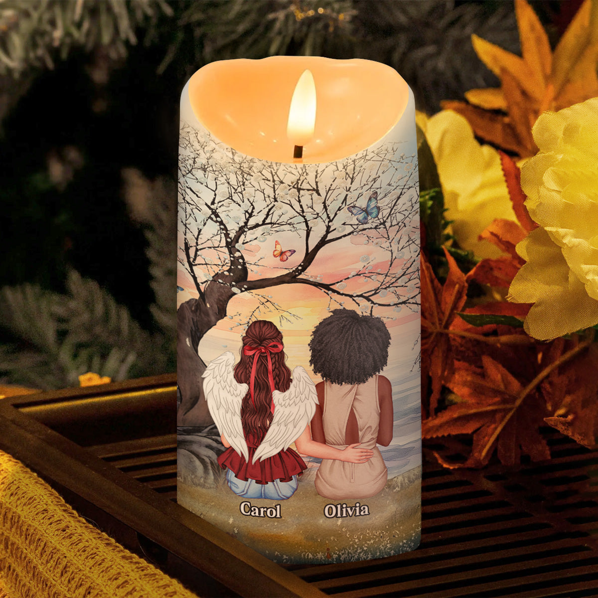 After They Have Gone The Light Remains - Personalized Flameless LED Candle