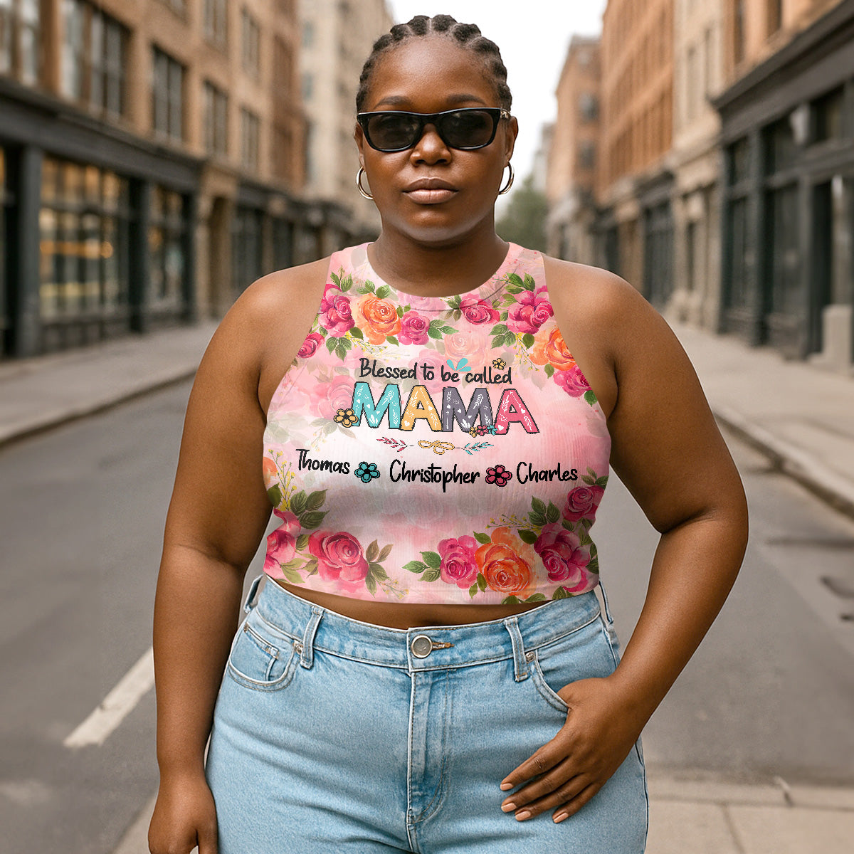 Blessed To Be Called - Personalized Crop Tank Top