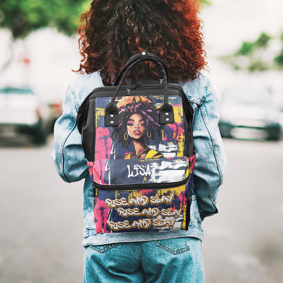 Rise And Slay - Personalized Duckbilled Backpack SBDBPLTN2401M