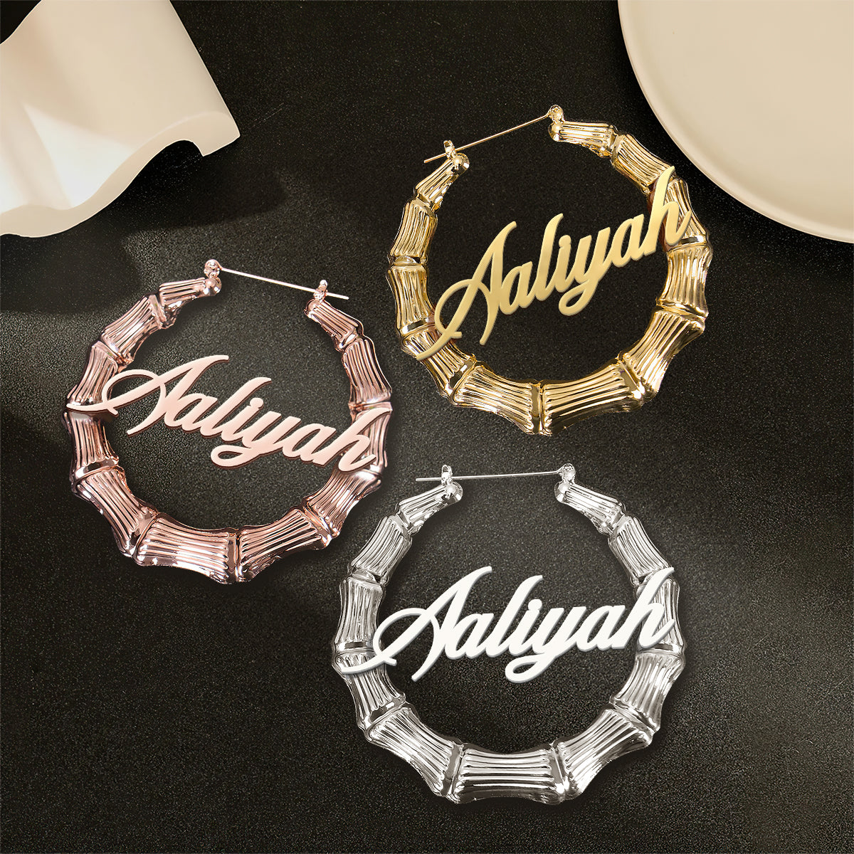 I Am - Personalized Hoop Earrings
