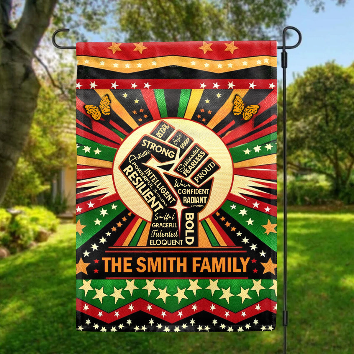 Juneteenth Spirit - Personalized Garden Flag