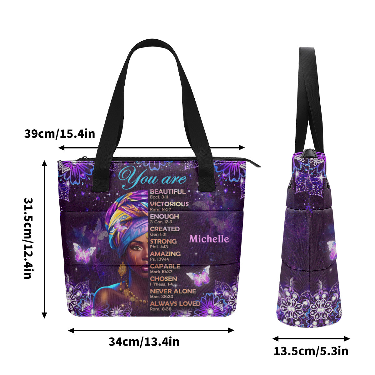 God Says You Are - Personalized Comfortable Tote Bag