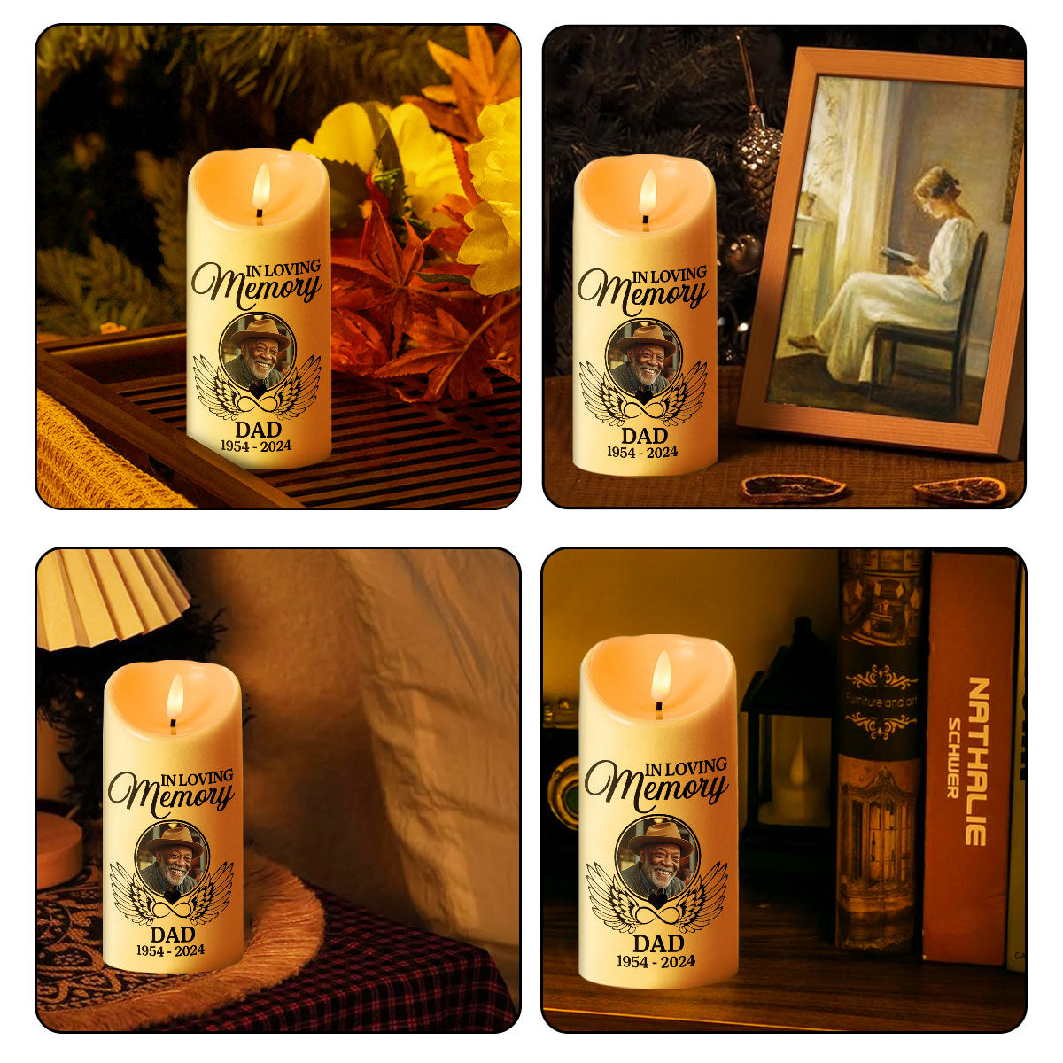 Your Light Will Always Shine In My Heart - Personalized Flameless LED Candle