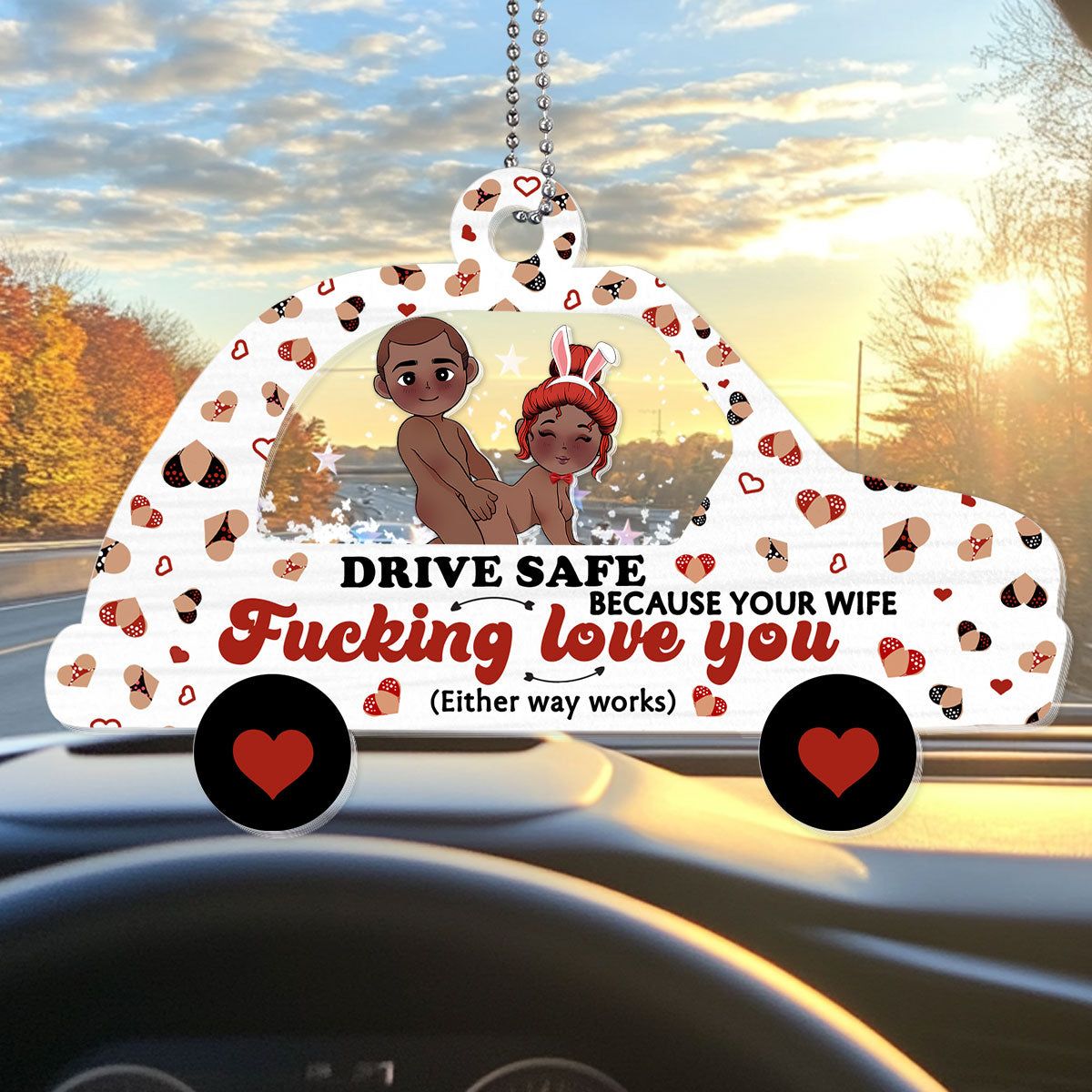 Drive Safe - Personalized Car Shaker Ornament