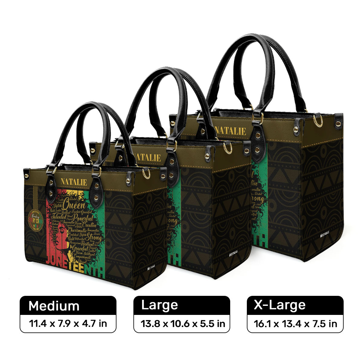 Juneteenth - Personalized Leather Handbag SBN25